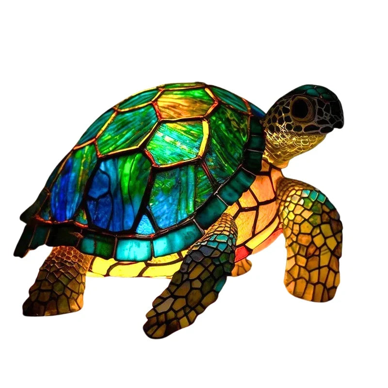 Turtle Lamp | Solar-Powered LED & Weatherproof | USB & Battery Power