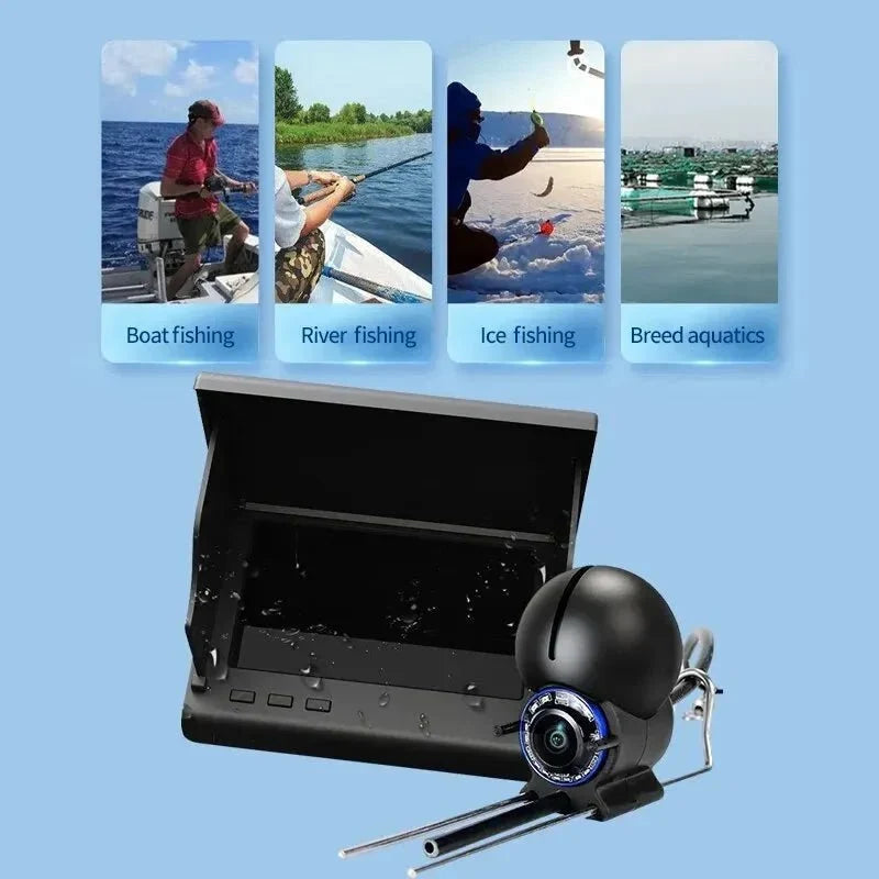Underwater Fishing Camera | HD Night Vision & IP68 Waterproof | 15/30 m Cable