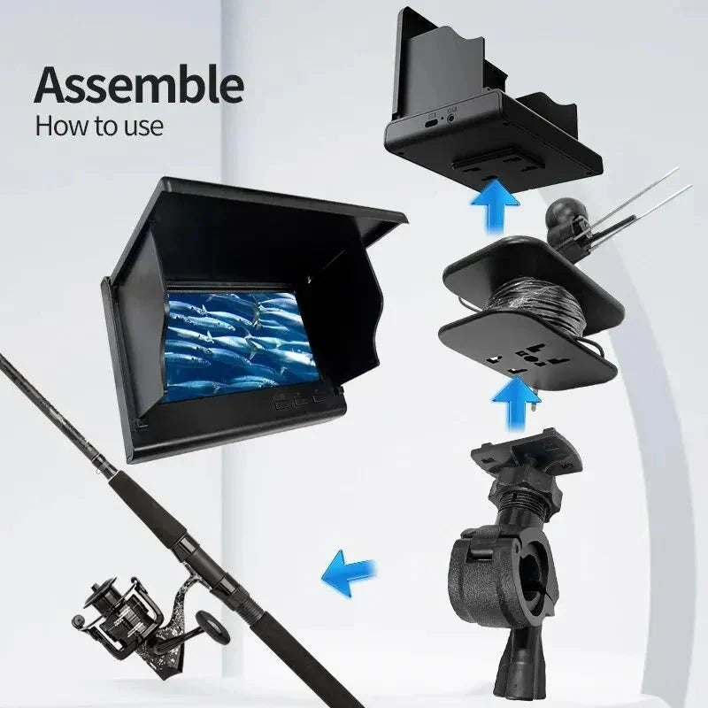 Underwater Fishing Camera | HD Night Vision & IP68 Waterproof | 15/30 m Cable