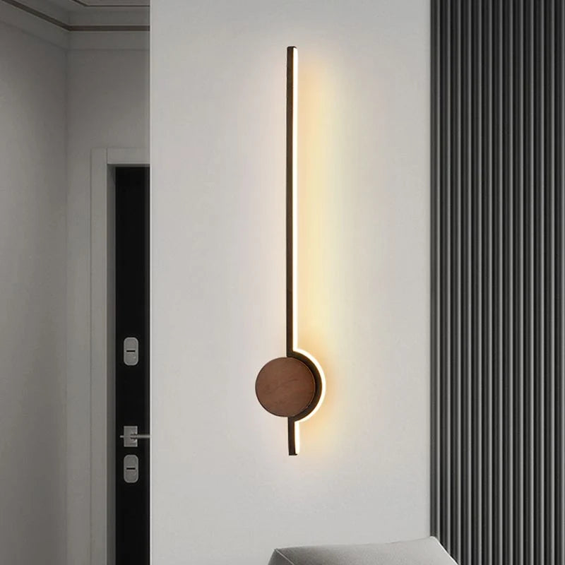 Vanity Wall Lamp | Wood & Metal Frame, Acrylic Shade | LED Included