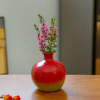 Vase | Sculptural Pomegranate & Hand-Formed | For Dried Flowers