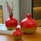 Vase | Sculptural Pomegranate & Hand-Formed | For Dried Flowers
