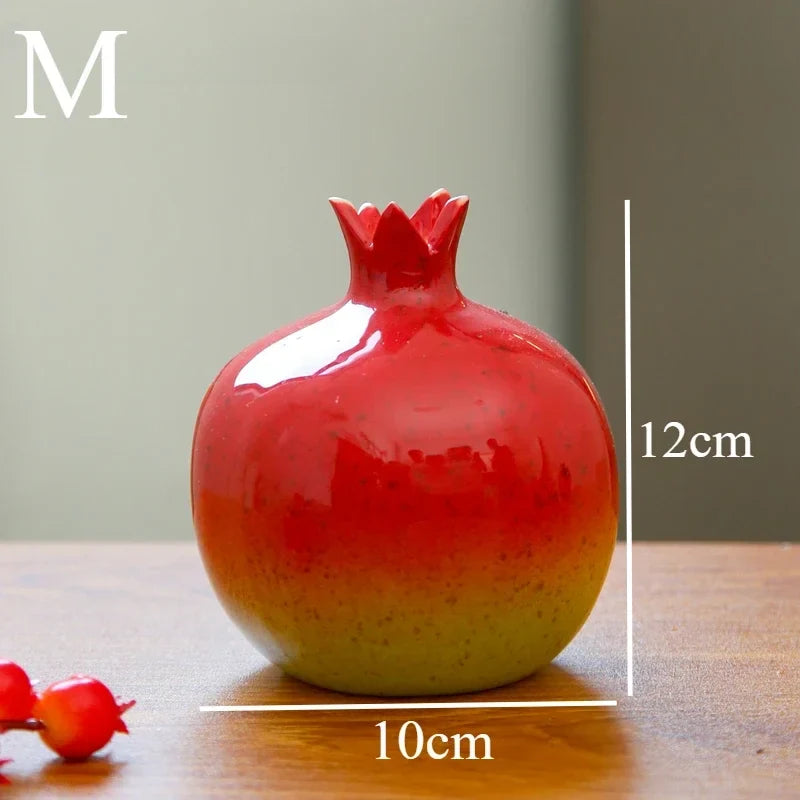 Vase | Sculptural Pomegranate & Hand-Formed | For Dried Flowers