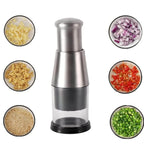 Vegetable Chopper | Stainless Steel & Integrated Bowl