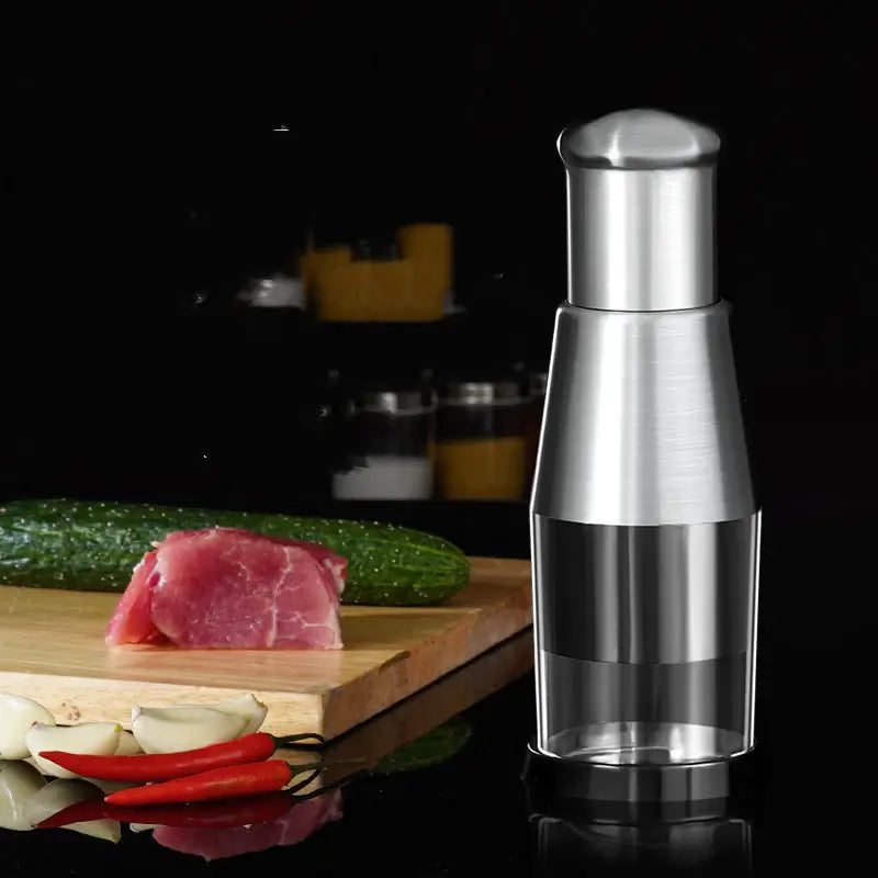 Vegetable Chopper | Stainless Steel & Integrated Bowl