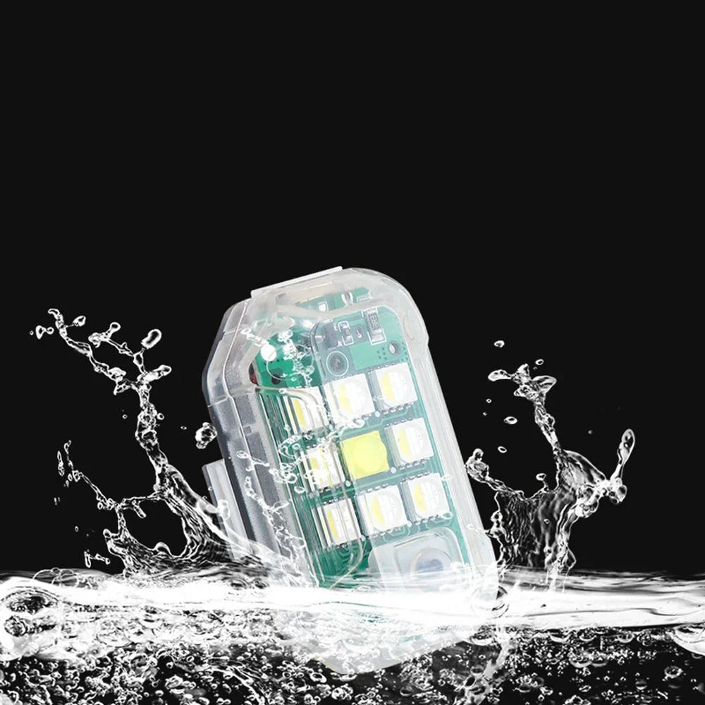 Vehicle Warning Light | Remote-Controlled & USB-Rechargeable LED Strobe