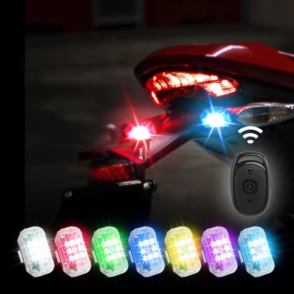 Vehicle Warning Light | Remote-Controlled & USB-Rechargeable LED Strobe
