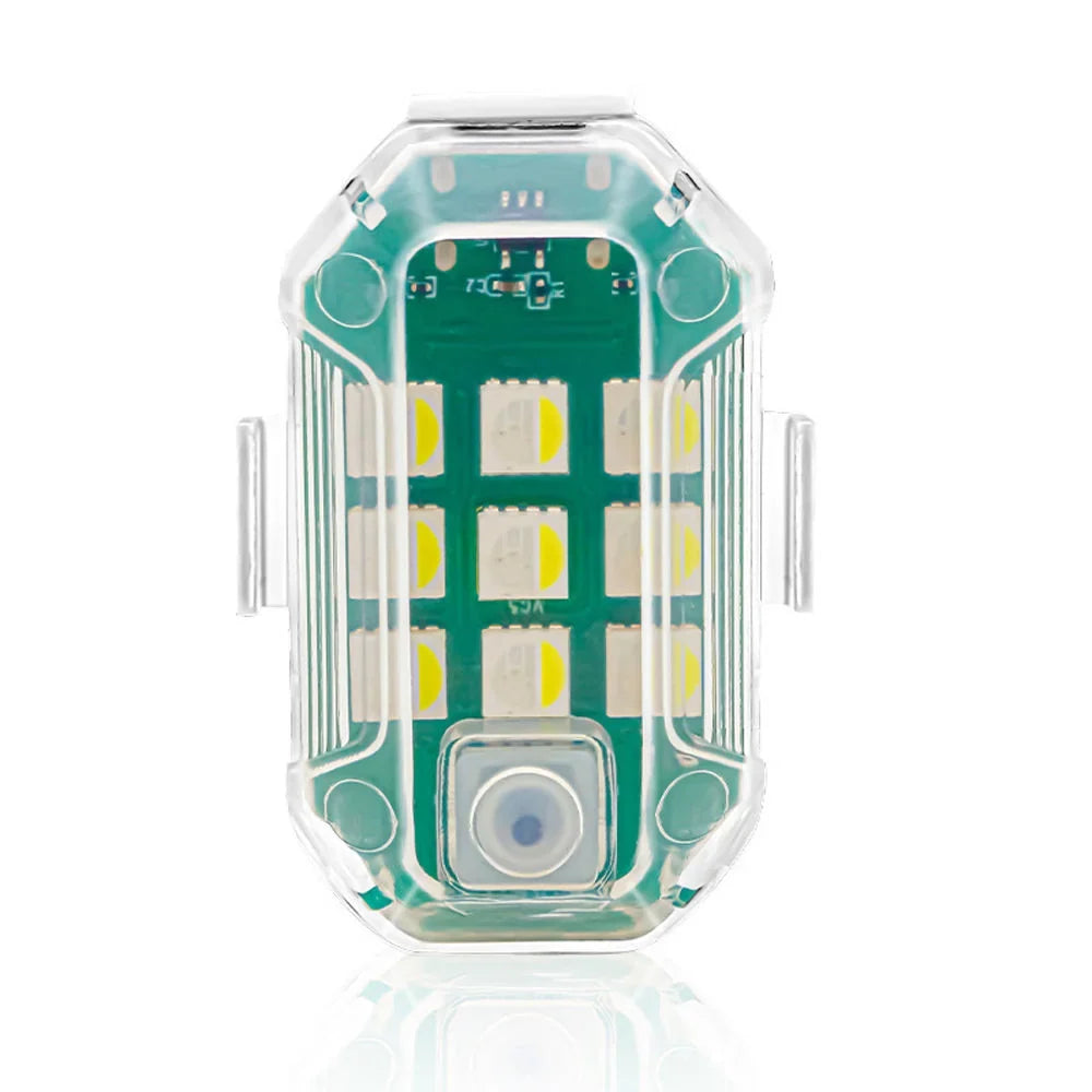 Vehicle Warning Light | Remote-Controlled & USB-Rechargeable LED Strobe