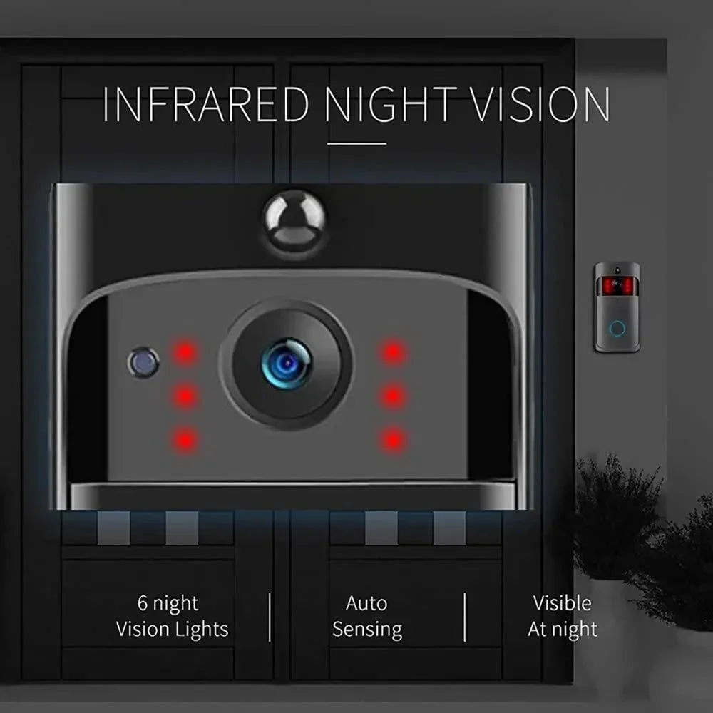 Video Doorbell | HD Night Vision & Two-Way Audio | 166° Wide Angle