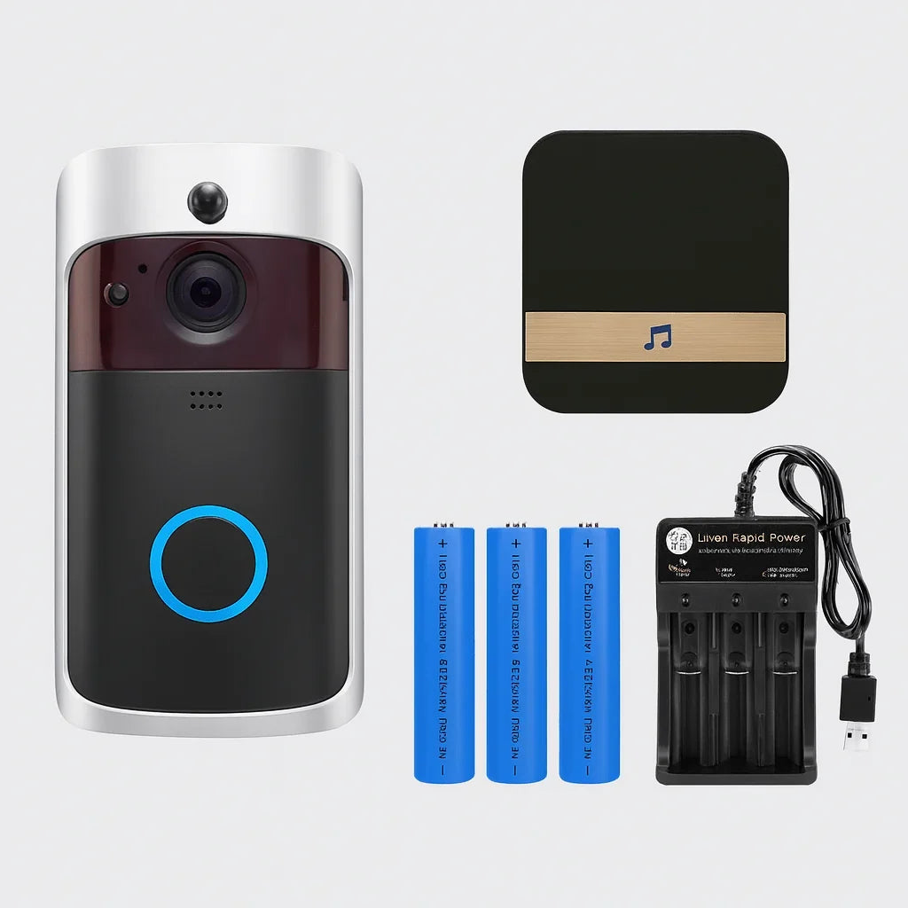 Video Doorbell | HD Night Vision & Two-Way Audio | 166° Wide Angle