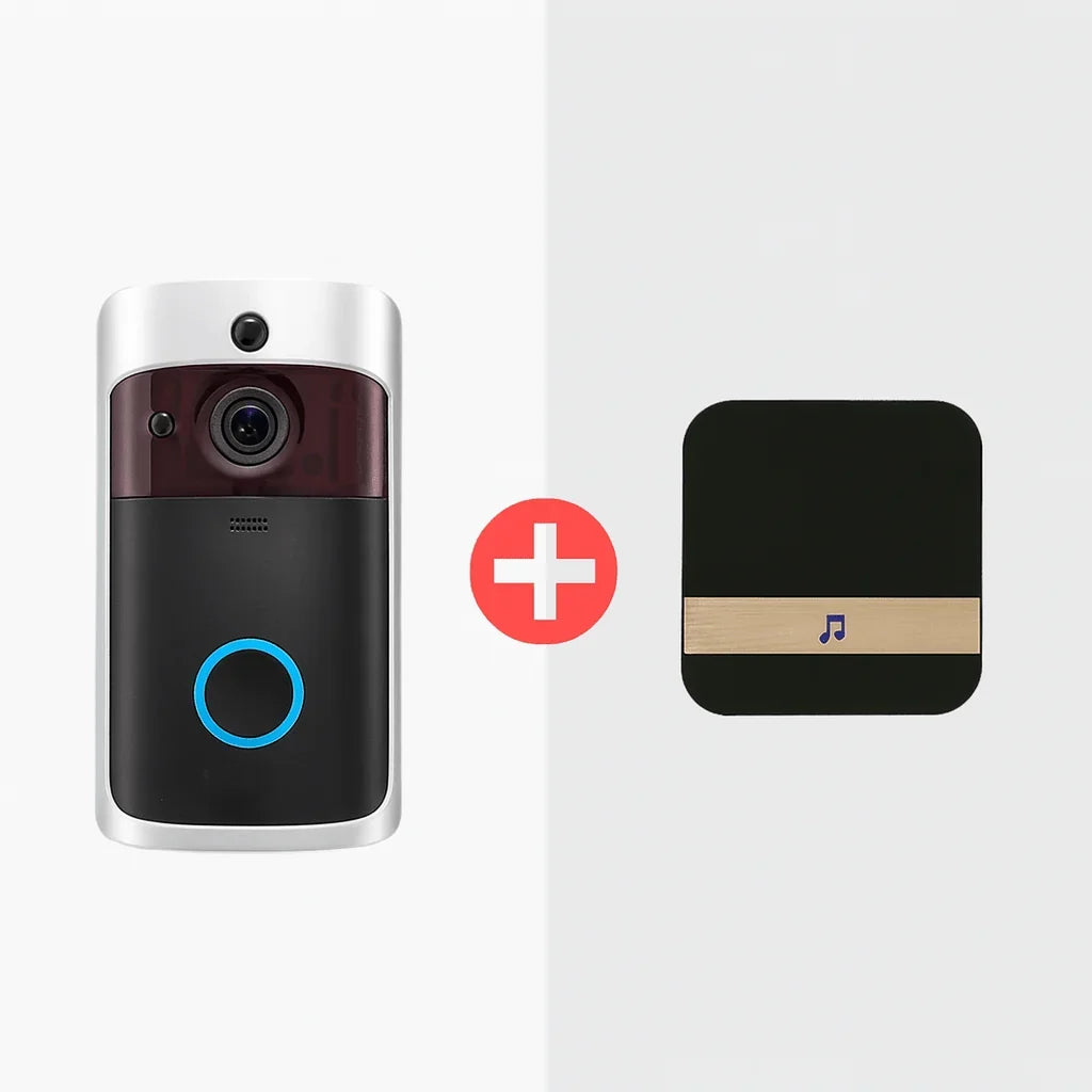 Video Doorbell | HD Night Vision & Two-Way Audio | 166° Wide Angle