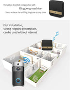Video Doorbell | WiFi HD Night Vision & Two-Way Audio