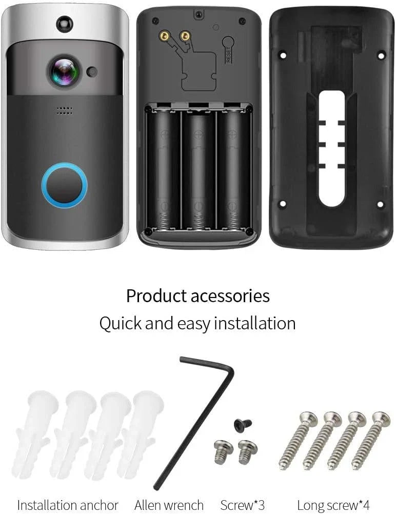 Video Doorbell | WiFi HD Night Vision & Two-Way Audio