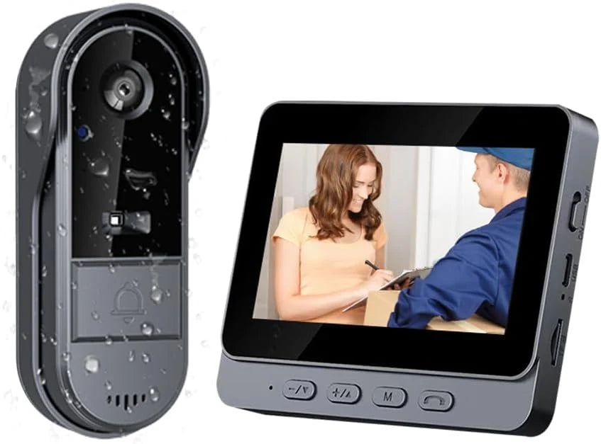 Video Doorbell | Wireless, 4.3-Inch IPS & HD Night Vision