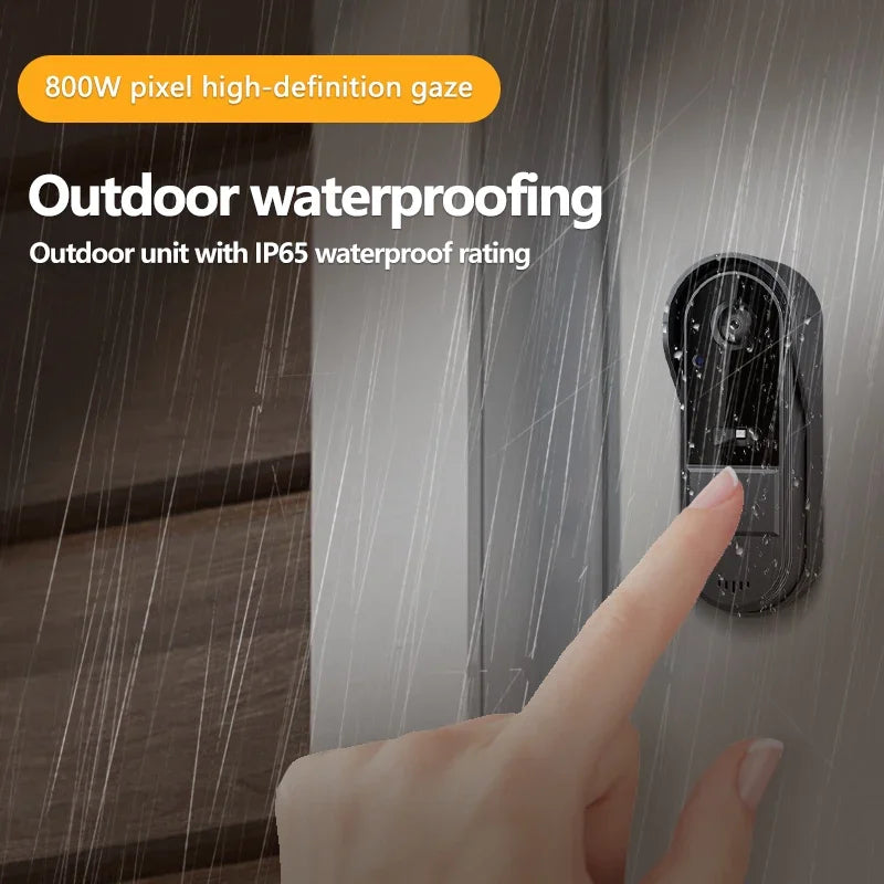 Video Doorbell | Wireless, 4.3-Inch IPS & HD Night Vision