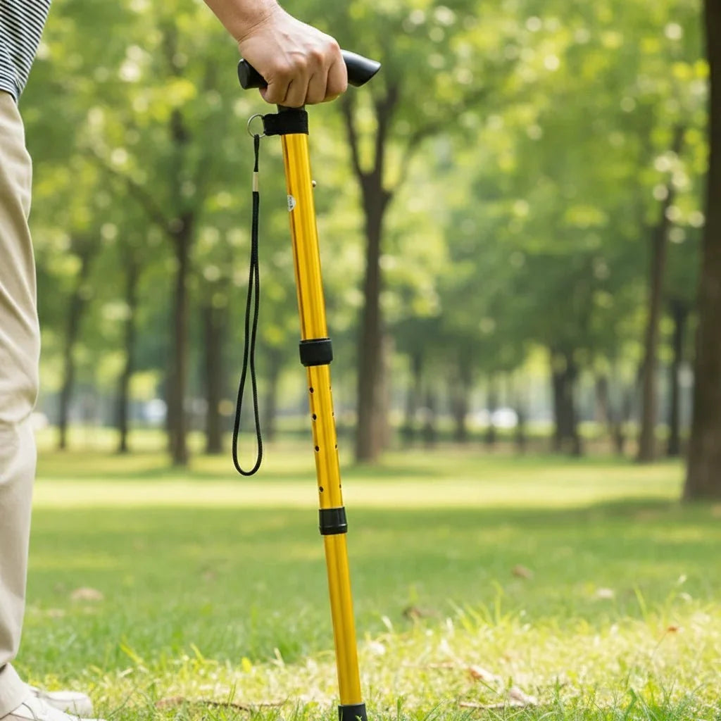 Walking Cane | Lightweight Aluminum & Height-Adjustable Ergonomic Non-Slip Handle