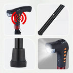 Walking Stick | LED Light & Emergency Alarm | Adjustable 73–95.5 cm