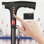 Walking Stick | LED Light & Emergency Alarm | Adjustable 73–95.5 cm
