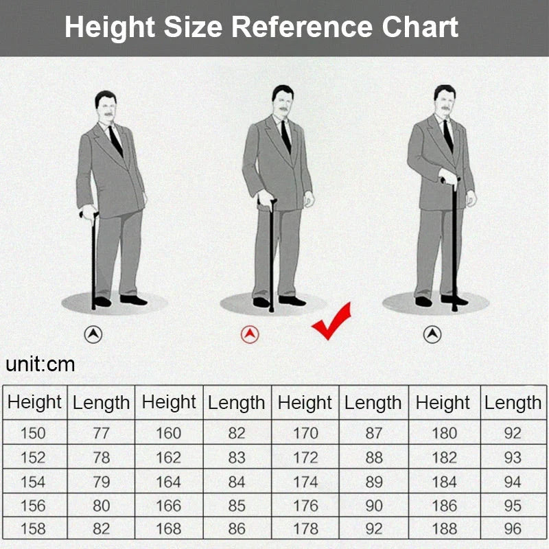 Walking Stick | LED Light & Emergency Alarm | Adjustable 73–95.5 cm
