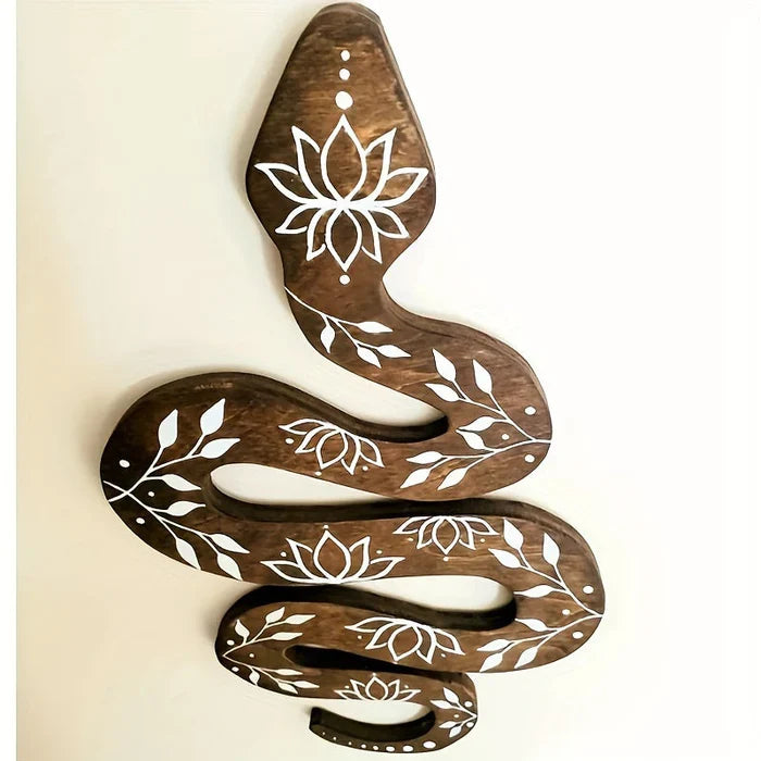 Wall Art | Handcrafted Wood & Lotus Motif