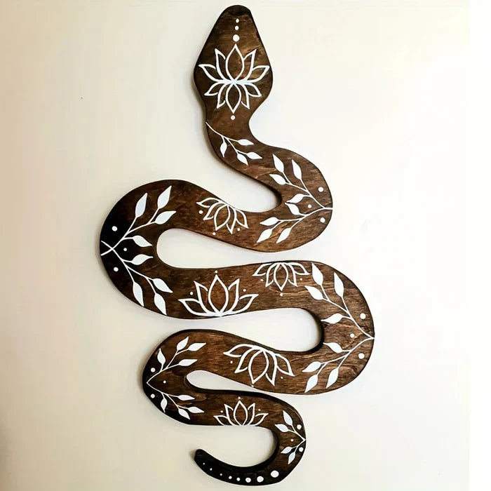Wall Art | Handcrafted Wood & Lotus Motif