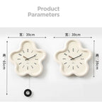 Wall Clock | 3D Floral Design & Silent Sweep Movement