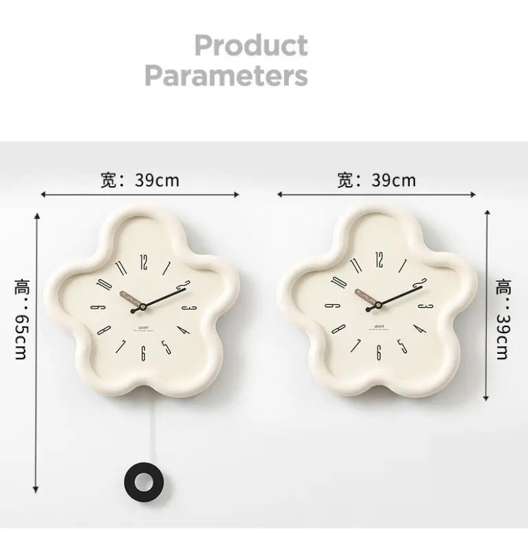 Wall Clock | 3D Floral Design & Silent Sweep Movement