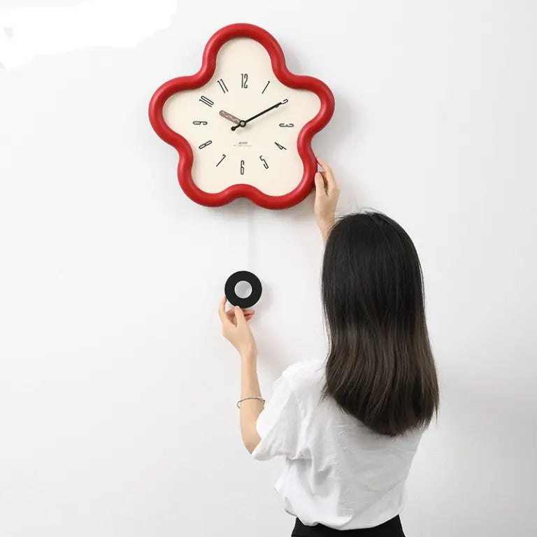 Wall Clock | 3D Floral Design & Silent Sweep Movement
