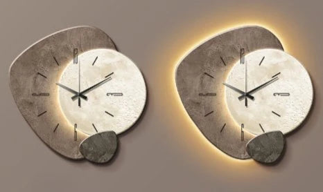 Wall Clock | Metal & Wood Silent Mechanism | 40 cm