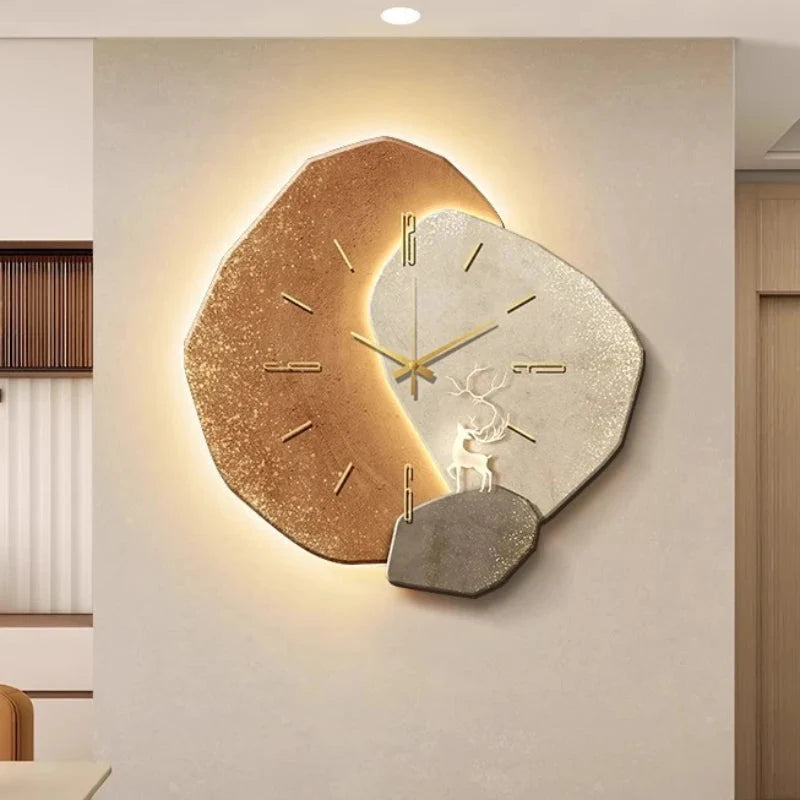 Wall Clock | Metal & Wood Silent Mechanism | 40 cm