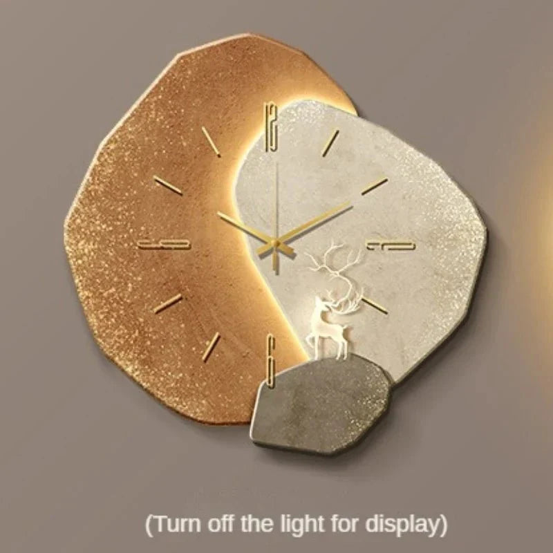 Wall Clock | Metal & Wood Silent Mechanism | 40 cm