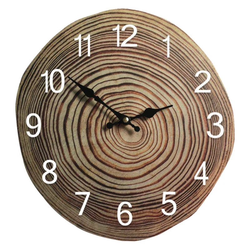 Wall Clock | Minimalist MDF Wood & Silent Quartz | 30 cm Diameter