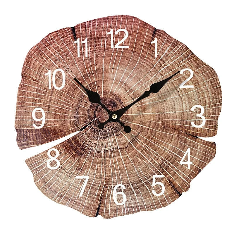 Wall Clock | Minimalist MDF Wood & Silent Quartz | 30 cm Diameter