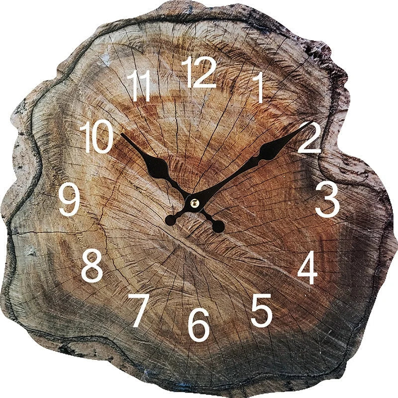 Wall Clock | Minimalist MDF Wood & Silent Quartz | 30 cm Diameter