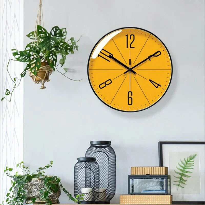 Wall Clock | Nordic Minimalist Glass Face & Quartz Movement