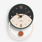 Wall Clock | Nordic Silent Sweep Walnut & Acrylic | 28 x 40 cm