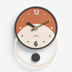 Wall Clock | Nordic Silent Sweep Walnut & Acrylic | 28 x 40 cm