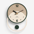 Wall Clock | Nordic Silent Sweep Walnut & Acrylic | 28 x 40 cm