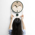 Wall Clock | Nordic Silent Sweep Walnut & Acrylic | 28 x 40 cm