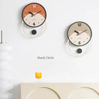 Wall Clock | Nordic Silent Sweep Walnut & Acrylic | 28 x 40 cm