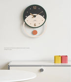 Wall Clock | Nordic Silent Sweep Walnut & Acrylic | 28 x 40 cm