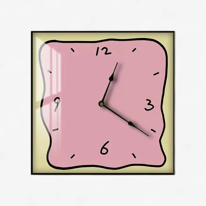Wall Clock | Rectangular Digital Easy-To-Read | 30 x 30 & 40 x 40 cm