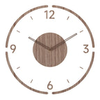 Wall Clock | Scandinavian Solid Wood Silent Movement | 35.5 cm