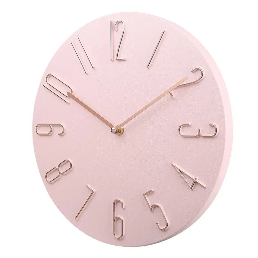Wall Clock | Silent & Minimalist Design | 20 cm Diameter