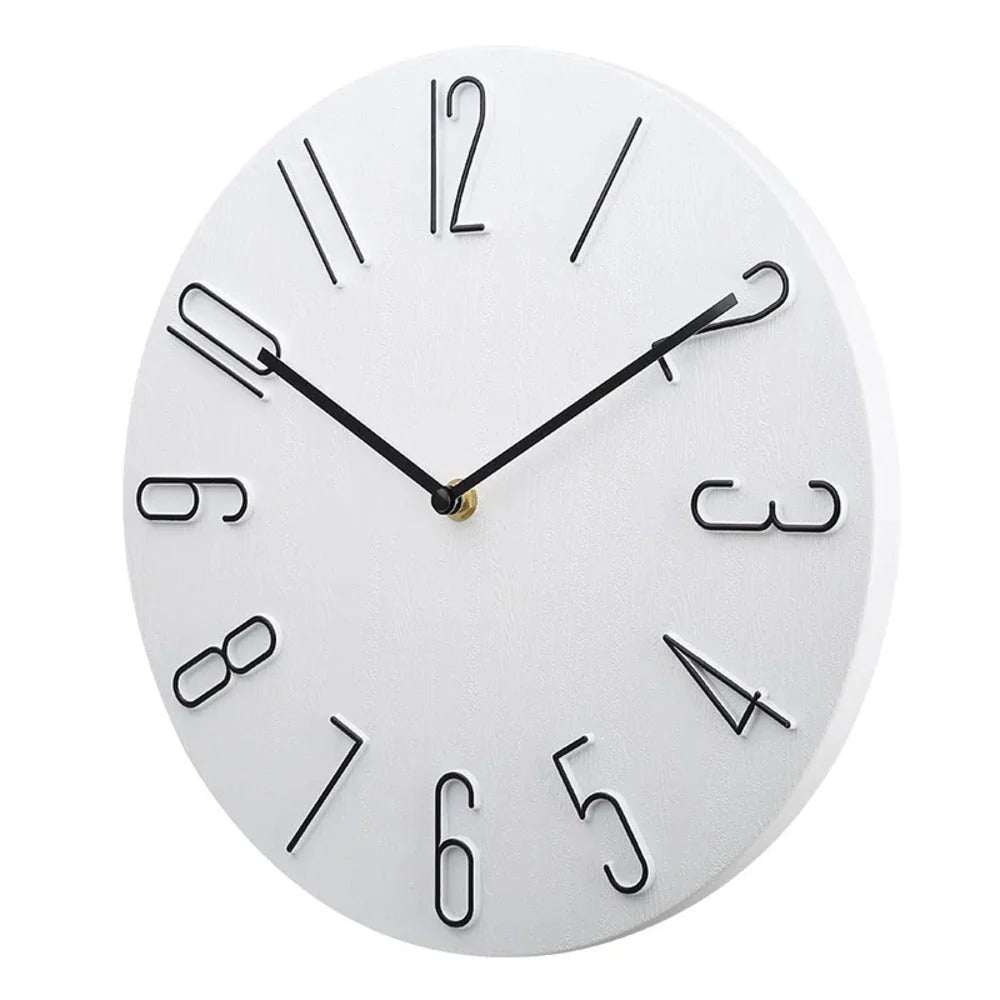 Wall Clock | Silent & Minimalist Design | 20 cm Diameter