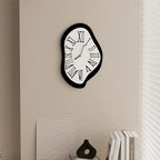 Wall Clock | Surreal Dali-Style Roman Numerals & Silent Movement