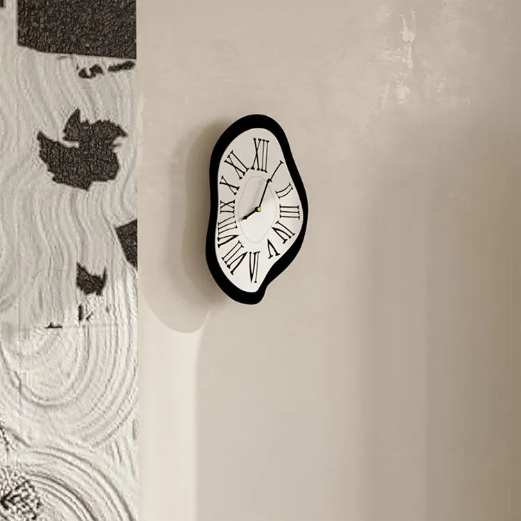 Wall Clock | Surreal Dali-Style Roman Numerals & Silent Movement