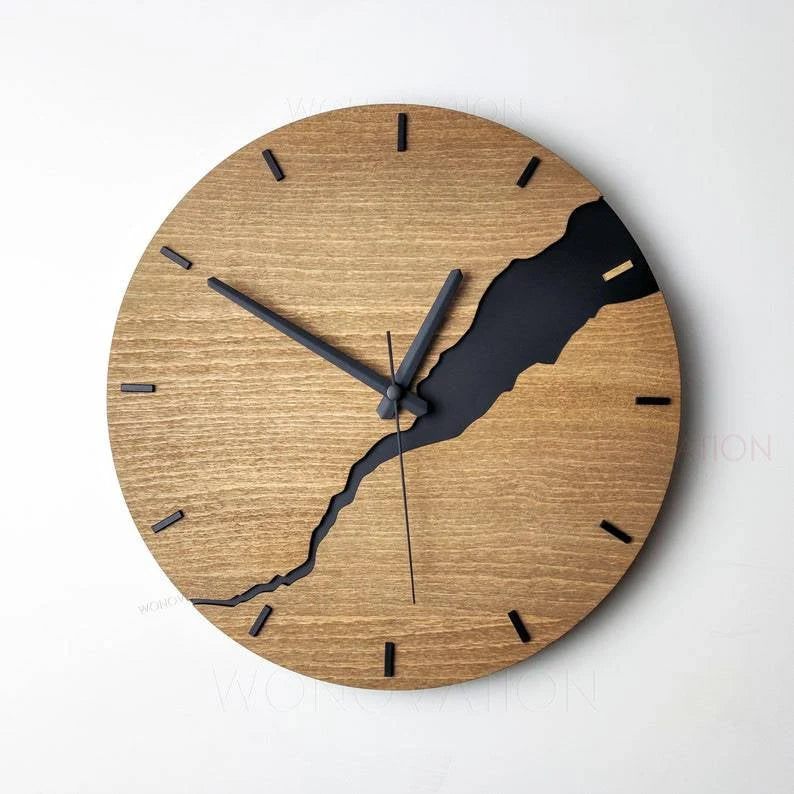 Wall Clock | Timeless Minimalist Design & Sustainable Wood | 30 x 30 cm