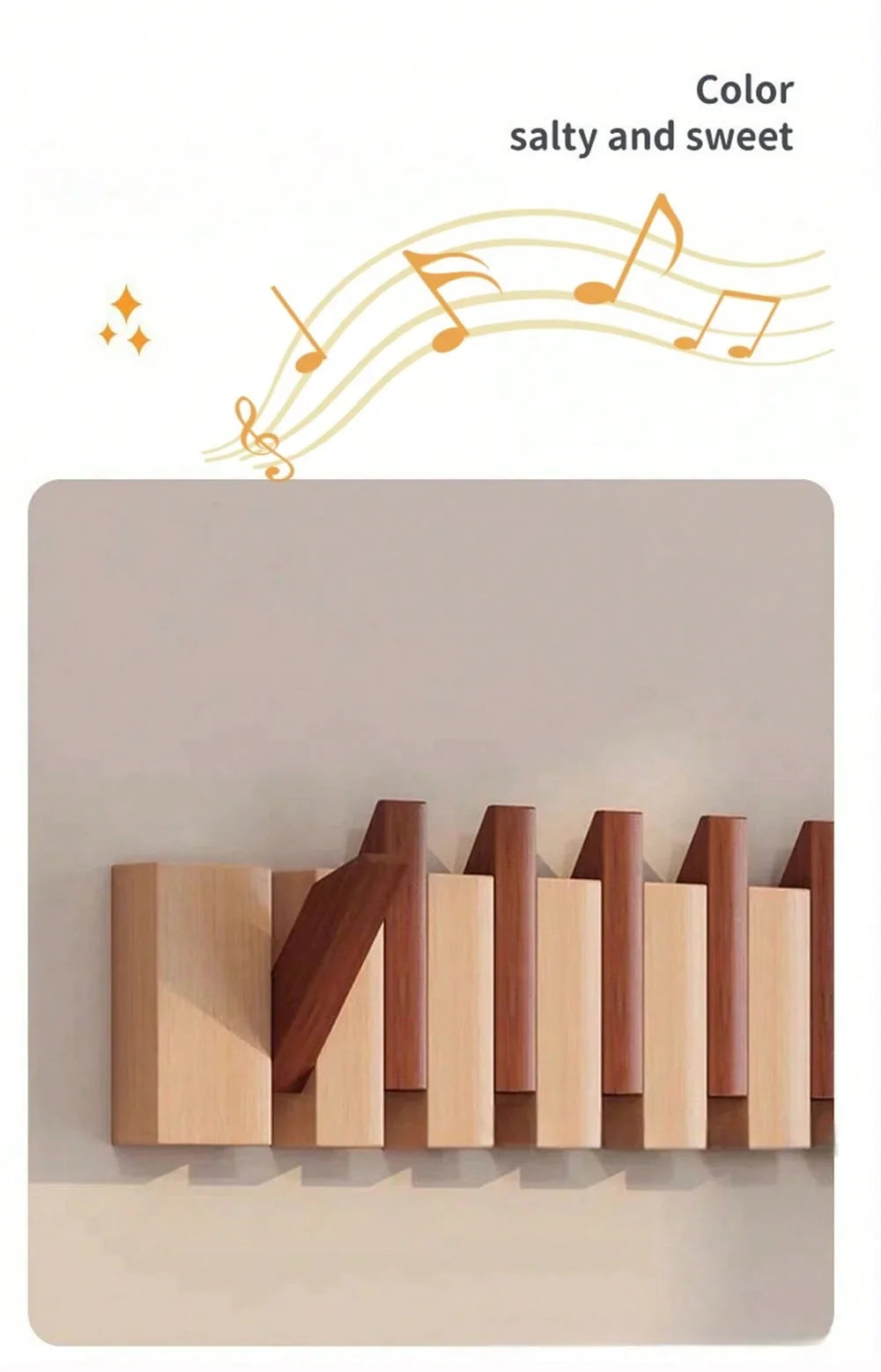 Wall Coat Rack | Foldable Hooks & Shelf | Rustic Wood