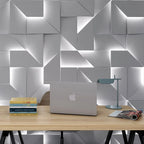 Wall Lamp | 3D Acrylic & Metal | Integrated 3-Color LED